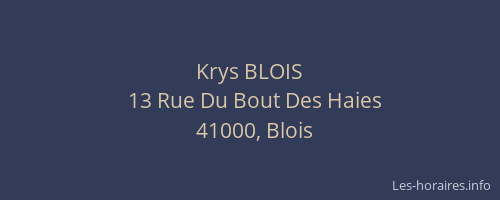 Krys BLOIS