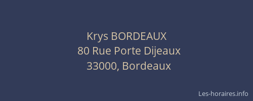 Krys BORDEAUX