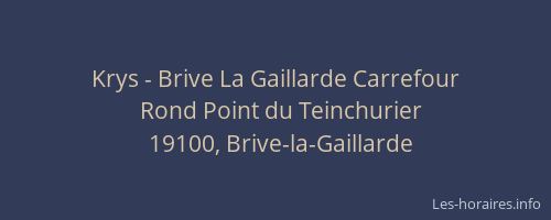 Krys - Brive La Gaillarde Carrefour
