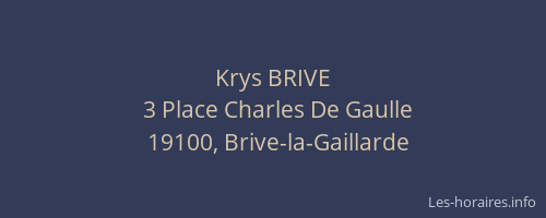 Krys BRIVE