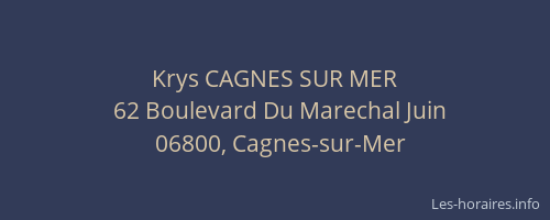 Krys CAGNES SUR MER