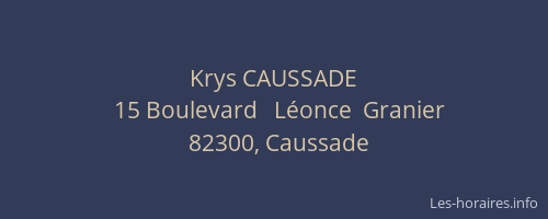 Krys CAUSSADE