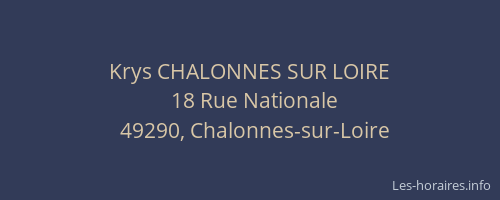 Krys CHALONNES SUR LOIRE