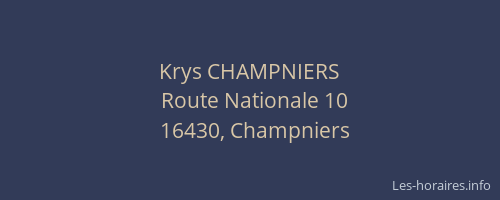 Krys CHAMPNIERS
