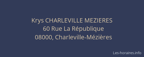 Krys CHARLEVILLE MEZIERES