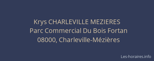 Krys CHARLEVILLE MEZIERES