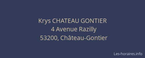 Krys CHATEAU GONTIER