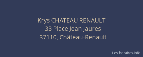 Krys CHATEAU RENAULT