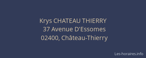 Krys CHATEAU THIERRY