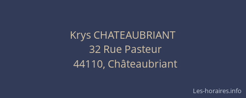 Krys CHATEAUBRIANT