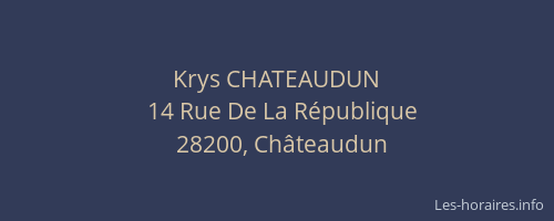 Krys CHATEAUDUN