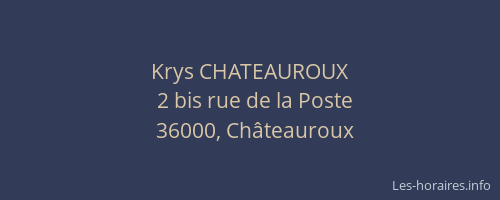 Krys CHATEAUROUX