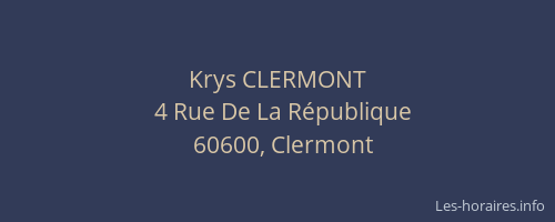 Krys CLERMONT