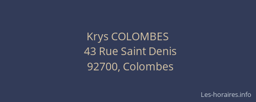 Krys COLOMBES