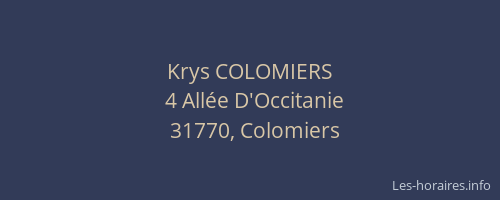 Krys COLOMIERS