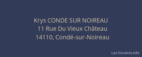 Krys CONDE SUR NOIREAU