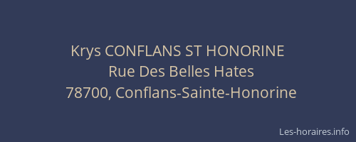 Krys CONFLANS ST HONORINE