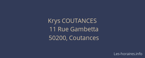 Krys COUTANCES