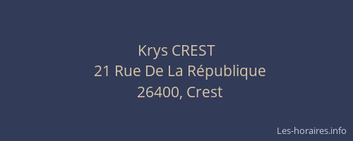 Krys CREST