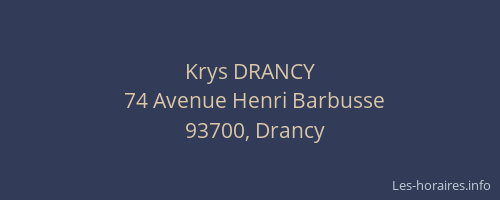 Krys DRANCY