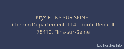 Krys FLINS SUR SEINE