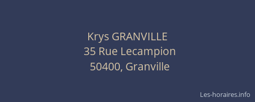 Krys GRANVILLE