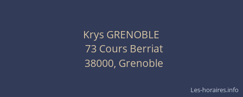 Krys GRENOBLE