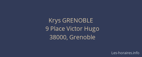 Krys GRENOBLE