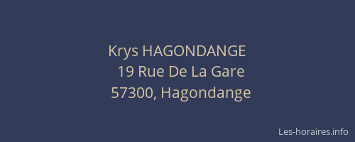 Krys HAGONDANGE