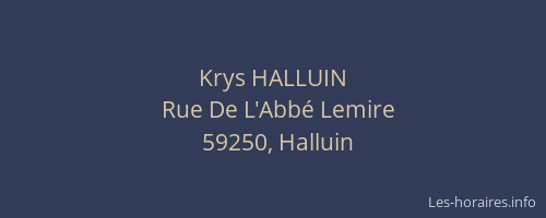 Krys HALLUIN