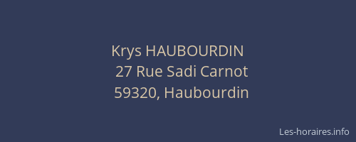 Krys HAUBOURDIN