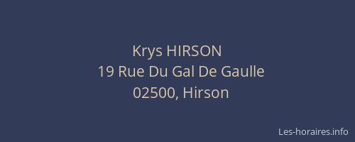 Krys HIRSON