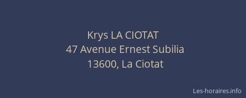 Krys LA CIOTAT