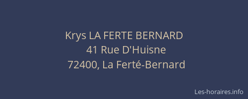 Krys LA FERTE BERNARD