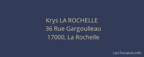 Krys LA ROCHELLE