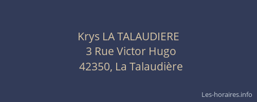 Krys LA TALAUDIERE