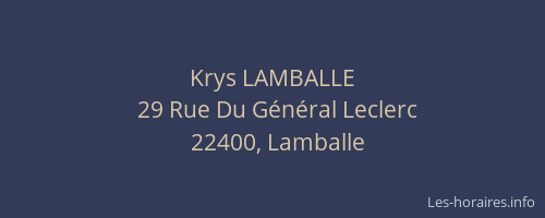 Krys LAMBALLE