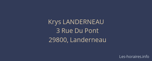Krys LANDERNEAU