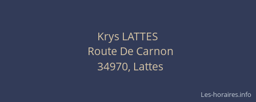 Krys LATTES