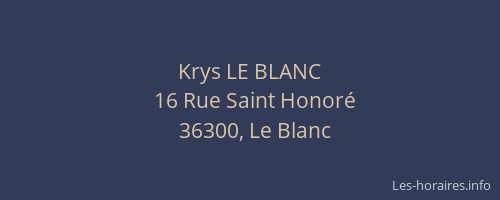Krys LE BLANC