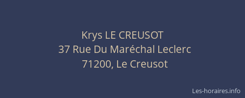 Krys LE CREUSOT