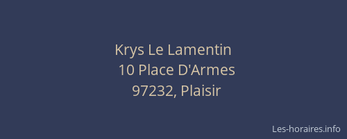 Krys Le Lamentin