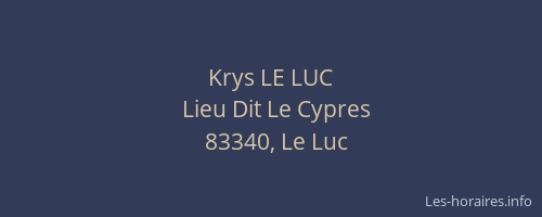 Krys LE LUC