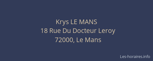 Krys LE MANS