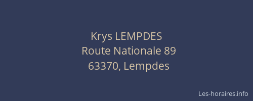 Krys LEMPDES