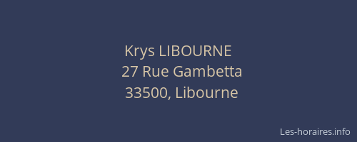 Krys LIBOURNE