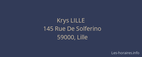 Krys LILLE