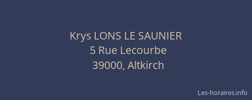Krys LONS LE SAUNIER