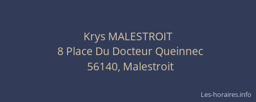 Krys MALESTROIT