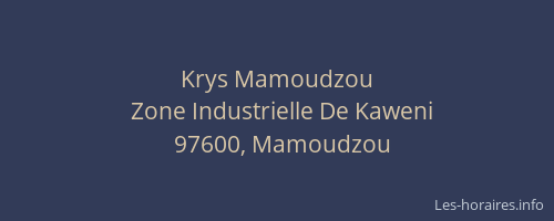 Krys Mamoudzou